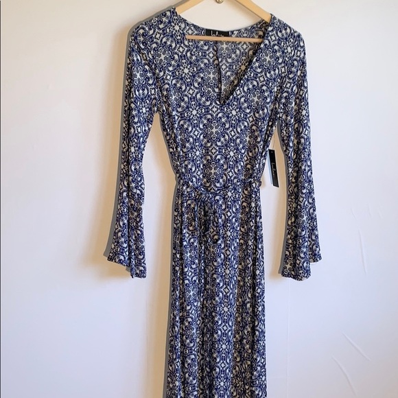 Lulus Mandala Daydream Blue Print Maxi Dress - Picture 9 of 9